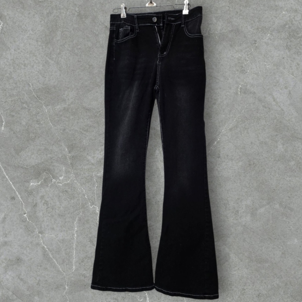 ◼️ Women's Black Flared Jeans Sz M